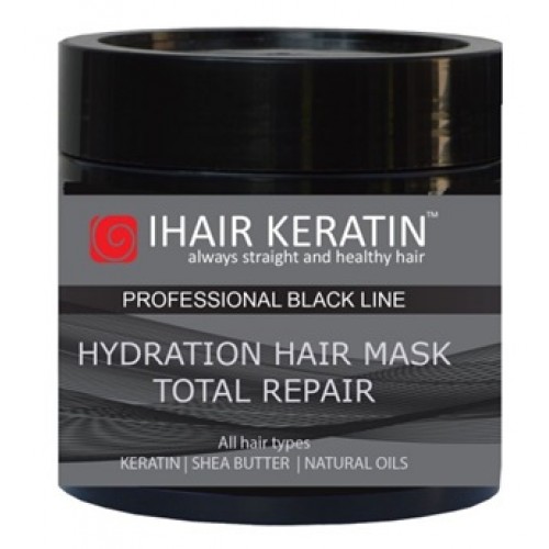 IHAIR KERATIN - Masca cu keratina reparatoare cu unt de shea argan migdale jojoba - Color Repair Mask 500ml